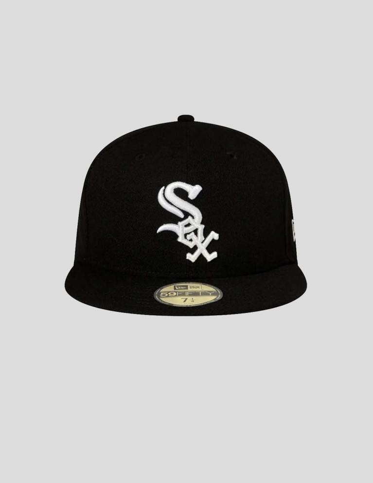Cappello naw ERA chicago bianco sox 59fifty vestibilità nero / bianco